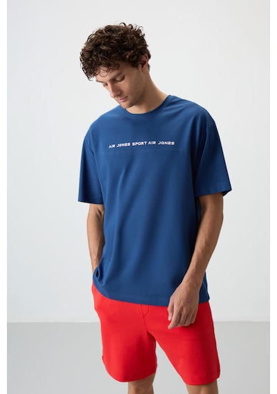 Air Jones Tommy Life Parlament Pamuklu Kalın Yüzeyi Dokulu Oversize Fit Baskılı Erkek T-shirt - 88371 Parlament Air Jones Tommy Life Parlament Pamuklu Kalın Yüzeyi Dokulu Oversize Fit Baskılı Erkek T-shirt - 88371 Parlament