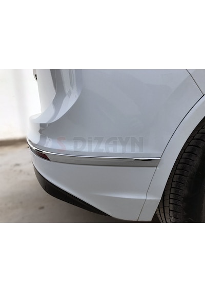 S-Dizayn  Volkswagen Tiguan Krom Arka Tampon Alt Çıtası 3 Prç. 2016 Üzeri