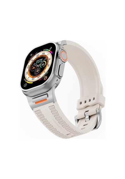 Akıllı Saat Spor Kayışı, Silikon Malzeme, Watch Series 46mm Uyumlu Silikon Krem Kordon Çok Renkli Akıllı Saat Spor Kayışı, Silikon Malzeme, Watch Series 46mm Uyumlu Silikon Krem Kordon Çok Renkli