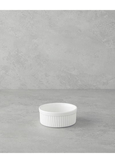 Elise Porselen Sufle Fırın Kabı 11 Cm Beyaz