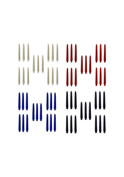 60 Adet (20 Set) 41 mm Nylon Midi Dartsan Dart Şaft. Karışık Renk