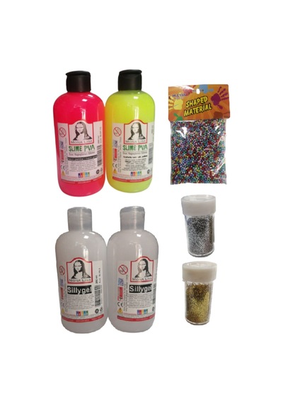 Slime Slaym Yapma Seti 250Ml 4 Adet + Toz Sim 2 Adet + Köpük N11.153