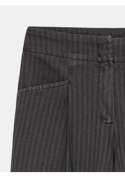 Dilvin 72822 Geniş Paça Pileli Pantolon Siyah