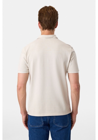 Back And Bond Regular Fit Polo Yaka Açık Gri Tişört