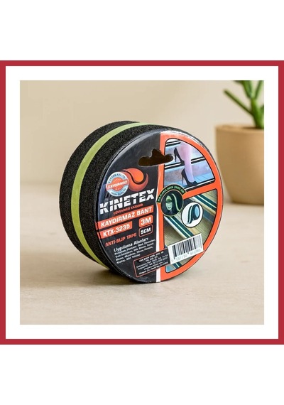Bezos Kaydırmaz Bant Fosforlu Siyah 5 Cm X 3 M Strsnl Standart