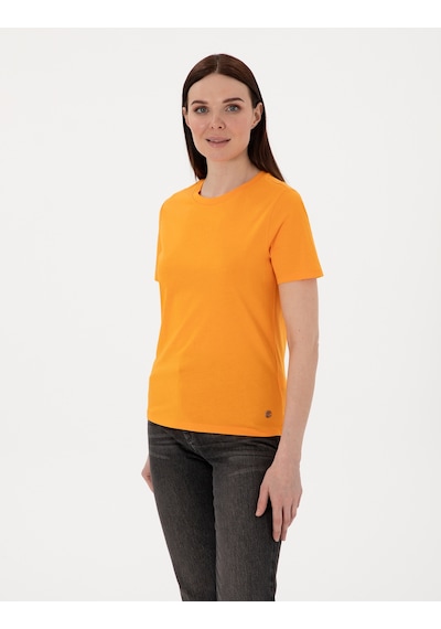 Pierre Cardin Kadın Turuncu Tişört Basic 50305766-vr051 Turuncu