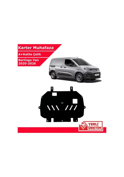 Citroen Berlingo Van 2020-2026 Çelik Karter Muhafaza Çelik Koruma Sacı A+ Kalite Yerli Üretim