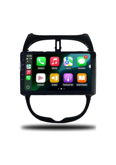 Carplayer Peugeot 206 1999-2011 Uyumlu Android Multimedya 4gb Ram 32gb Hafıza Carplayer Peugeot 206 1999-2011 Uyumlu Android Multimedya 4gb Ram 32gb Hafıza