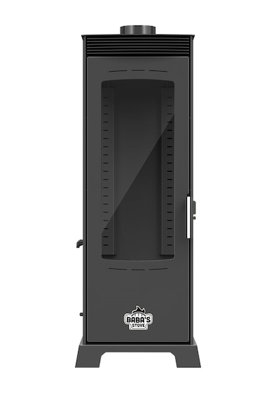 Baba's Stove / Yarı Otomatik Pelet Ve Odun Sobası / Flame 12 Kw / Üç Camlı Ve Fanlı