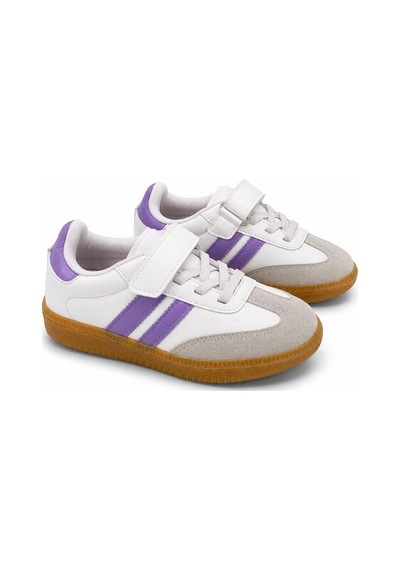 Black Flex Cırtlı Çocuk Sneaker Ayakkabı 26-30 Lila Mor