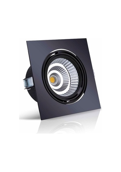 Kare Sıva Kare Sıva Altı 40w Kaliteli Led Siyah Spot Armatür Gün Işığ 3000 Kelvin Diğer