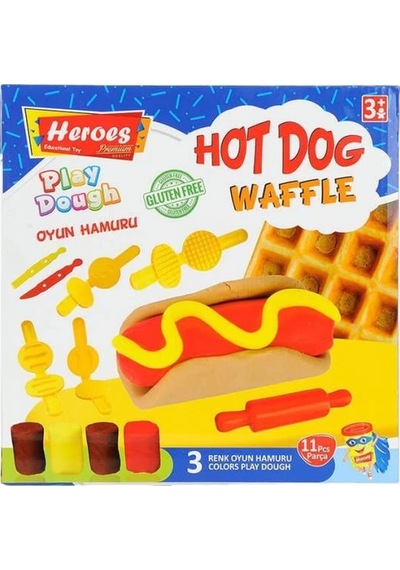 Mey İthalat Ern-584 Orta Kutulu Burger Oyun Hamuru Seti - Eren Oyuncak