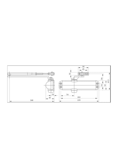 Assa Abloy Dirsek Kollu Kapı Kapatıcı En 2/3/ 4 Dc 120