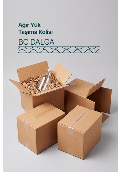 5 Adet 30x25x20 Cm E-ticaret Ve Taşıma Kolisi Bc Dalga Çift Oluklu Kraft Koli Dayanıklı Kargo Kolisi 1