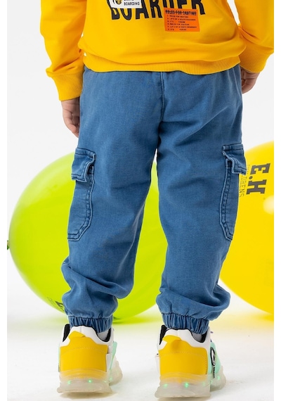 Breeze Girls & Boys Erkek Çocuk Kot Pantolon Beli Paçası Lastikli Kargo Cepli 1-4 Yaş, Mavi-mavi Mavi Breeze Girls & Boys Erkek Çocuk Kot Pantolon Beli Paçası Lastikli Kargo Cepli 1-4 Yaş, Mavi-mavi Mavi