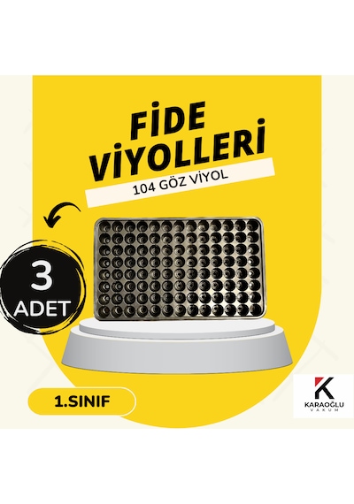 Fide Viyolü , Viyol , Fide Viyolleri 3 Adet 32-45-70-84-104-128 Göz ,ürün Seçiniz 104 Göz