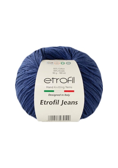 Etrofil Jeans El Örgü Iplikleri - 50 Gr / 160 Metre - Tüm Renkler