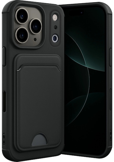 Apple, Uyumlu iPhone 17 Pro Kelvin Kartvizitli Silikon Siyah