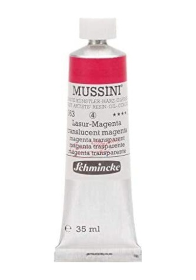 Schmincke Mussini Artist Yağlı Boya 35 ML Seri 4 363 Translucent Magenta