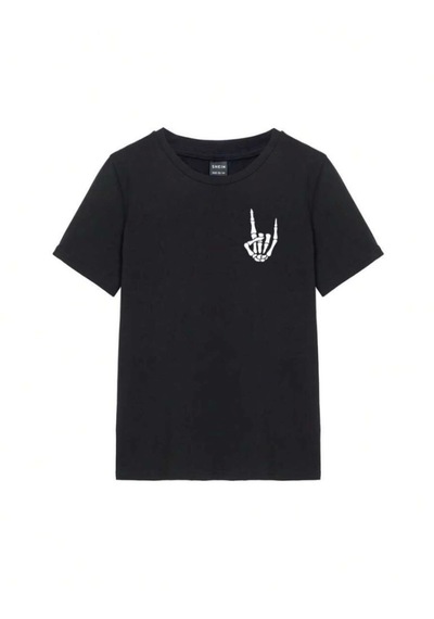 Suma Siyah Baskılı T-shirt Xl Beden