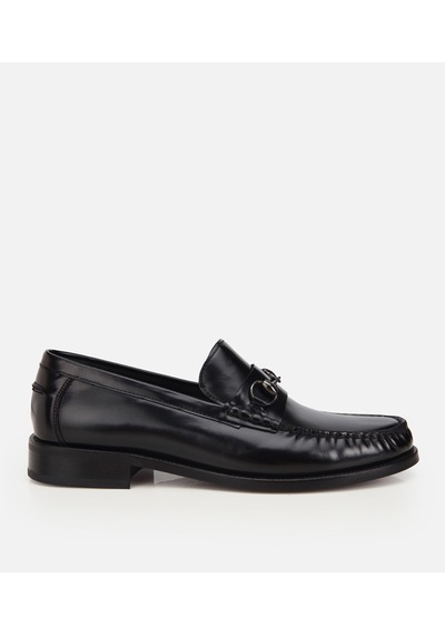 Hotiç Erkek Deri Siyah Toka Detaylı Klasik Loafer