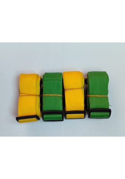 2 Adet Sarı 2 Adet Yeşil Valiz Kemeri 4 Cm Toplam 4 Adet Çok Renkli
