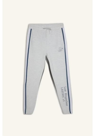 Defacto Nba Los Angeles Lakers Standart Fit Skuba Dalgıç Kumaş Jogger F6978ax26spgr421 Gri-gr421