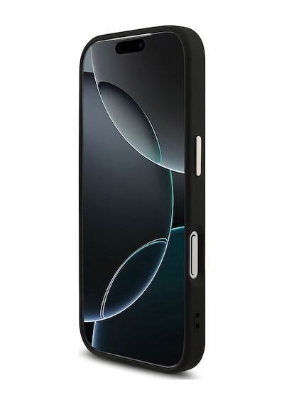 Apple Uyumlu iPhone 17 Pro Kılıf Guess Lisanslı Gold Kamera Çerçeveli 4g Desenli Büyük 4g Ve Yazı Logolu Siyah Siyah