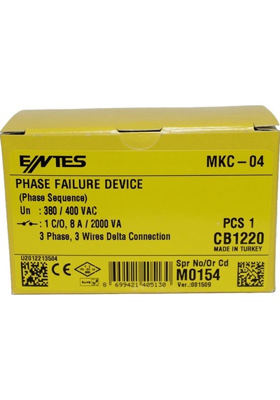 Entes Mkc-04 Motor (Faz) Koruma Rölesi (M0154)