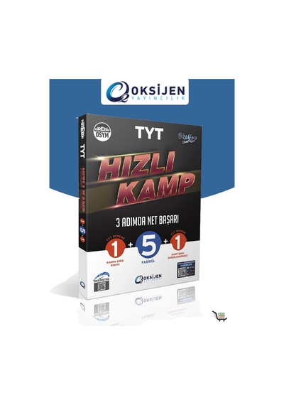 TYT Hızlı Kamp 3 Adımda Net Başarı -  Oksijen Yayınları