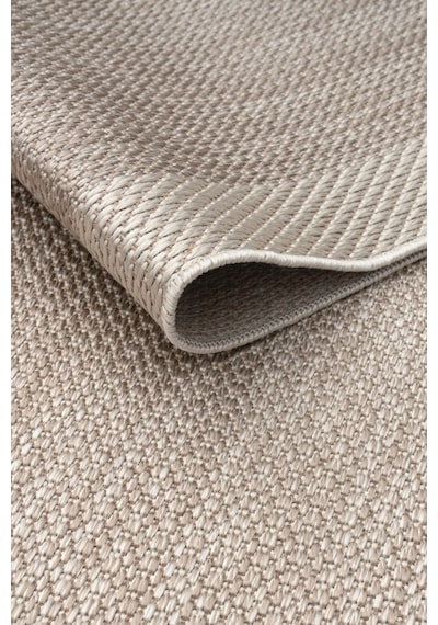 Çerçeveli Bohem Dokunuşlu Doğal Tonlarda Modern Sisal Bej - Krem Renk Halı Krem