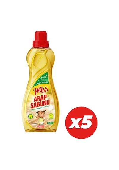 Miss Arap Sabunu 5'Li 1000 Ml Ekonomik Paket