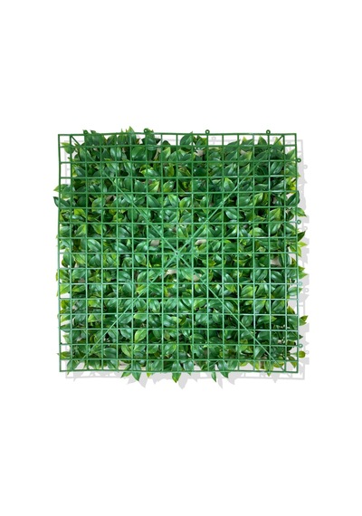 Cihan Çiçekçilik Yapay Açık Yeşil Limon Yaprağı Bitki Duvar Kaplama 50x50 Cm Beyaz- Yeşil