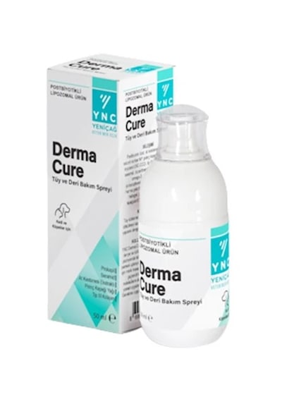 Ync Derma Cure Köpek ve Kediler Için Tüy Ve Deri Bakım Spreyi 50 ML