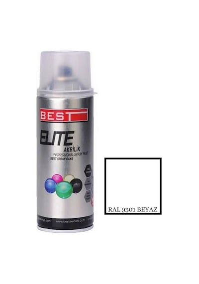 Best Elite Beyaz Ral 9301 Sprey Boya 400 ML