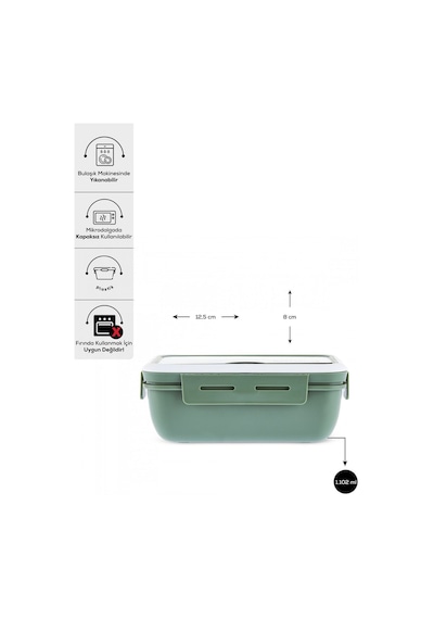 Karaca  Fusca Çatal Kaşıklı Lunch Box Yeşil