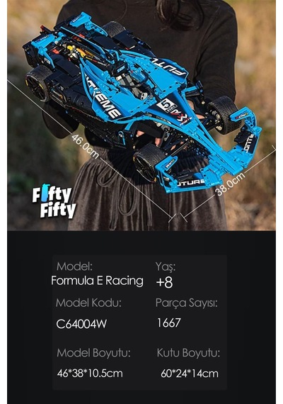 Cada Formula Racing -c64004w 1667 Parça Profesyonel Oyuncak Yapım Seti
