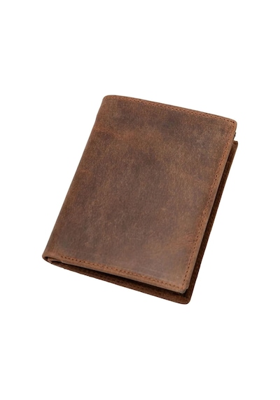 Aclassics Erkek Deri Cüzdan 9.5 Cm, Ince Tasarım, 7 Kart Yuvası, Fermuarlı Bölme Kahverengi