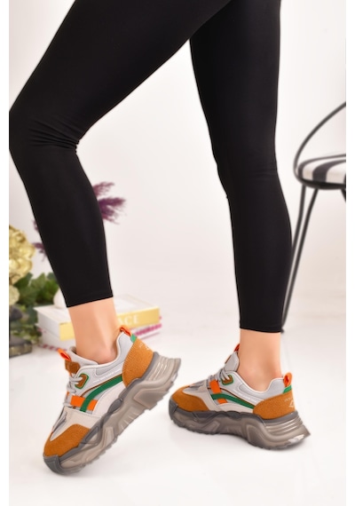 Kadın Kalın Comfort Taban Günlük Sneaker Spor Ayakkabı 001