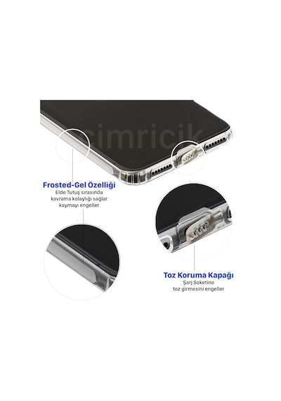 Apple Uyumlu iPhone 13 Pro Max Kilif 6.7 Seffaf Silikon Kamera Korumali Tipali 511404663
