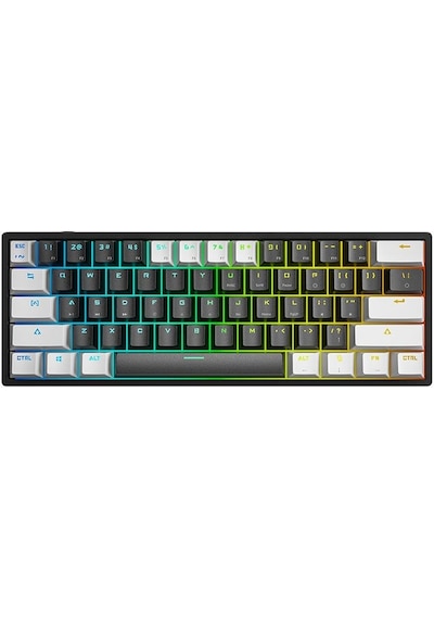 Leaven K620 Blue Switch Kablolu USB Type-c RGB Mekanik Oyuncu Klavye Leaven K620 Blue Switch Kablolu USB Type-c RGB Mekanik Oyuncu Klavye