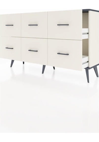 Arges Konsol 6 Çekmeceli 132x30x83 Aytaşı-antrasit/aytaşı Antrasit/aytaşı Arges Konsol 6 Çekmeceli 132x30x83 Aytaşı-antrasit/aytaşı Antrasit/aytaşı