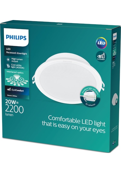 Philips Meson Tavan Gömme Spot 20W 2200 Lumen 4000K Gün Işığı (175mm delikler için uygundur)