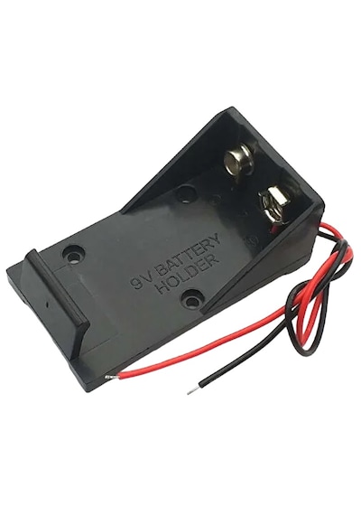 4lü Paket 9 Volt Piller İçin Yatak Pil Yuvası 9v - 14cm Kablo
