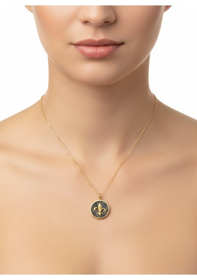 G&a Jewels - Asil Zarafet - 925 Ayar Oksitli Yaldız Altın Kaplama Gümüş Kolye Altın - Gümüş