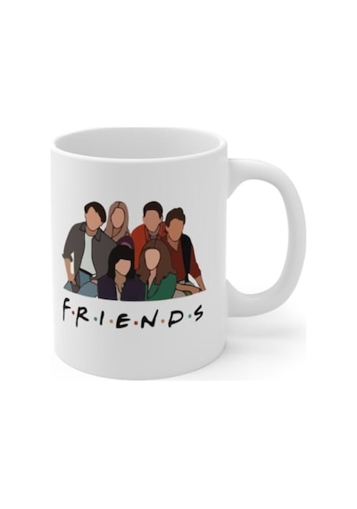 Friends Tasarım Kupa Hediyelik Eşya Kupa Beyaz