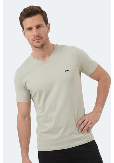 Slazenger Rıvaldo T Erkek Açık Gri Tişört
