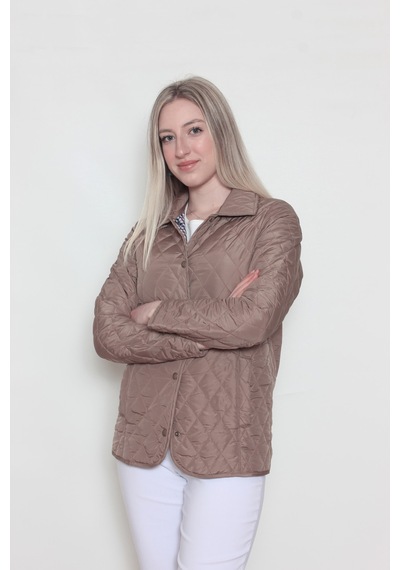 CottonCool Kadın Bej Baharlık Kapitone Mont