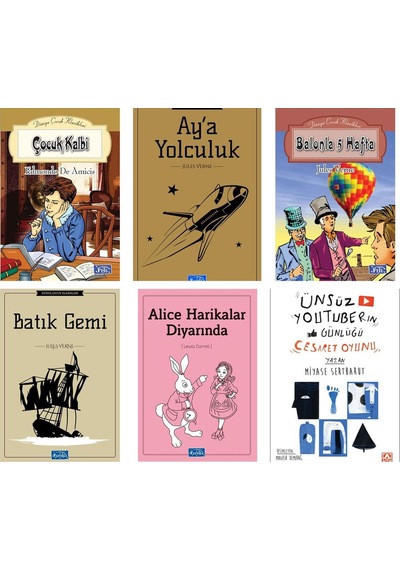 Ünsüz Youtuberın Günlüğü Cesaret Oyunu Ortaokul 6 Kitap Set
