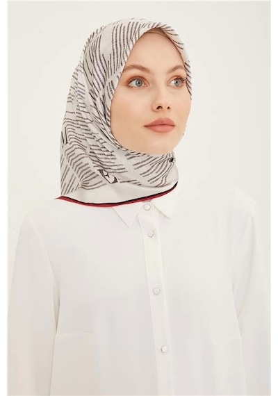 Armine Sura İpek Eşarp 23ya8942 06 Bej